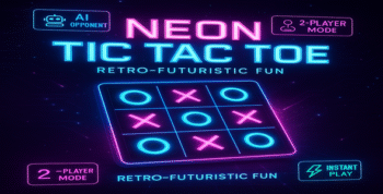 Neon Tic Tac Toe
