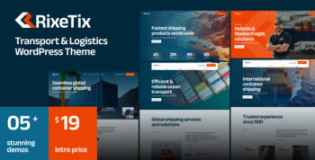 RixeTix - Transport & Logistics WordPress Theme