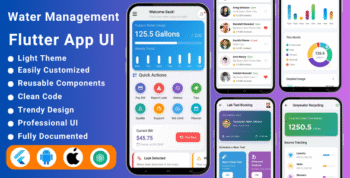 Water Management App Flutter Template | Water Reminder App | Water Tracker | Drink Reminder