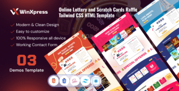 Winxpress – Lottery & Scratch Card Website Template