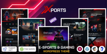 Xports - eSports and Gaming WordPress Theme