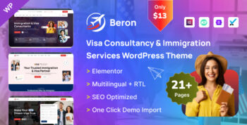 Beron - Visa Consultancy & Immigration Services WordPress Theme