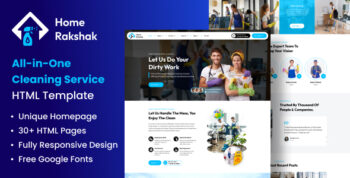 Cleaning Services HTML Template - Home Rakshak