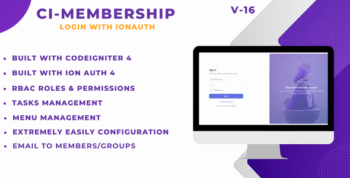 Codeigniter 4 Login with Ion Auth and User management System