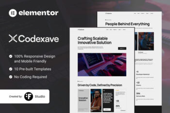 Codexave – Digital Solutions Elementor Template Kit