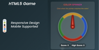 Color Spinner Challenge – Reflex and Timing HTML5 Game