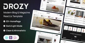 Drozy – Blog & Magazine React Template