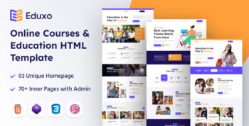 Eduxo - Online Courses and Education HTML Template
