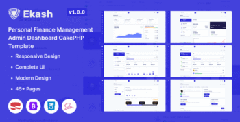 Ekash - Personal Finance Management Admin Dashboard CakePHP Template