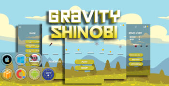 Gravity Shinobi Game Template