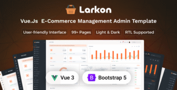 Larkon - Vue.js Ecommerce Management Admin & Dashboard Template