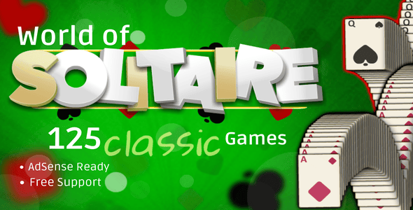 Solitaire World – 125 Card Games (HTML5)