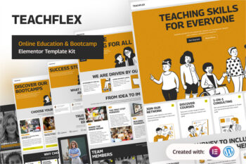 Teachflex - Online Education & Bootcamp Elementor Template Kit