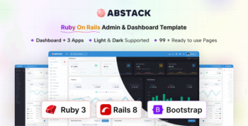 Abstack - Ruby on Rails Admin & Dashboard Template