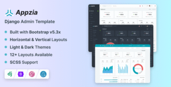 Appzia - Django Admin & Dashboard Template