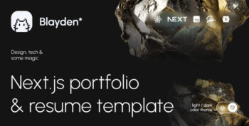 Blayden - Personal Portfolio & Resume NextJs Template