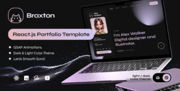 Braxton - Personal Portfolio & Resume React Template