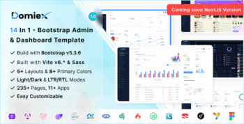Domiex - Bootstrap Admin & Dashboard Template