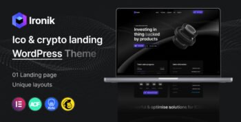 Ironik - ICO & Crypto Landing WordPress Theme