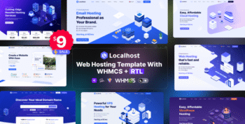 Localhost - Web Hosting Template with WHMCS + RTL