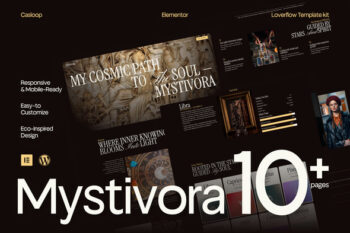 Mystivora - Modern Mystical Astrology & Horoscope Elementor Template Kit