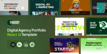 Parody - Digital Agency Portfolio React js Template