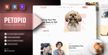 Petopio- Pet Grooming & Veterinary HTML Template