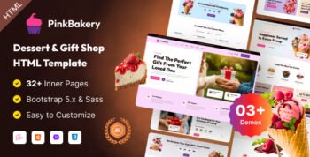 PinkBakery - Cake & Dessert Shop HTML Template