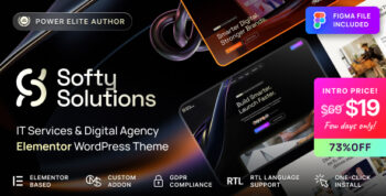 Softy Solutions - IT Services & Digital Agency WordPress Theme