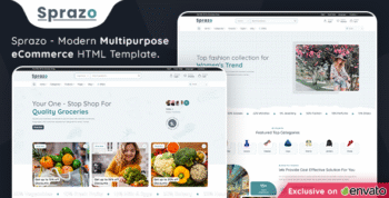 Sprazo - Multipurpose eCommerce HTML Template