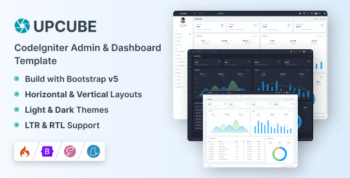 Upcube - CodeIgniter Admin & Dashboard Template