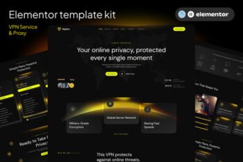 Vepien - VPN Service & Proxy Elementor Template kit