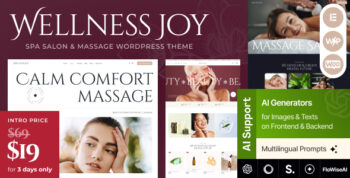 Wellness Joy - Spa Salon & Massage WordPress Theme