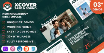 Xcover - Insurance Agency HTML Template