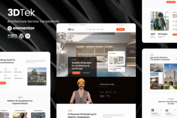 3DTek - 3D Render Service for Architecture & Landscape Elementor Kit