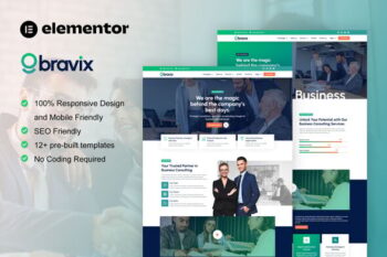 Bravix - Business Consulting Elementor Pro Template Kit