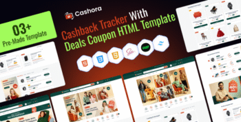Cashora – Cashback Tracker with Deals & Coupon HTML Template