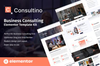Consultino - Business Consulting Elementor Template Kit