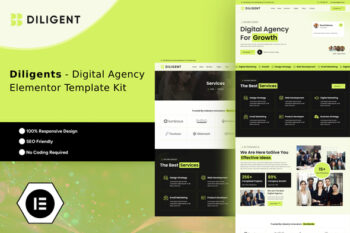 Diligent - Creative Agency & Portfolio Elementor Template Kit