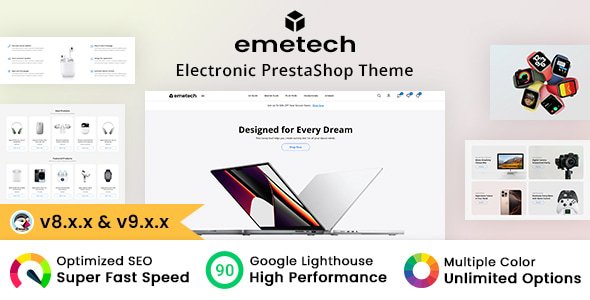 emetech - Electronics & Mobile Shop Prestashop Theme