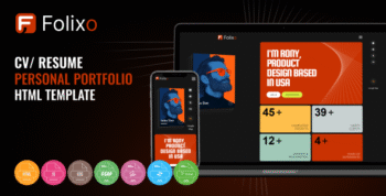 Folixo – Personal Portfolio HTML Template