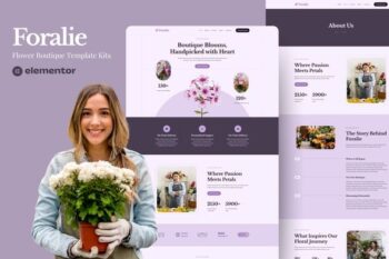 Foralie - Flower Boquete Elementor Template Kits