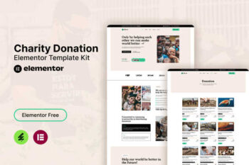 Givvy - Charity Donation Elementor Template Kit