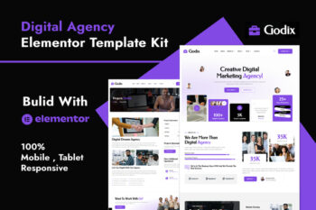 Godix - Digital Agency Elementor Template Kit