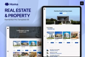 Homa - Real Estate & Property Elementor Pro Template Kit
