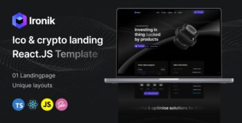 Ironik - ICO & Crypto Landing React Template