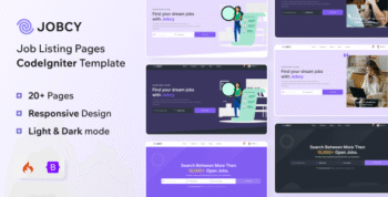Jobcy - CodeIgniter Job Listing & Directory Template