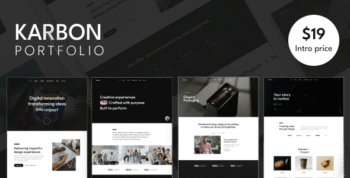 Karbon - Minimal Portfolio WordPress Theme