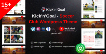 KicknGoal - Soccer and Football Club WordPress Theme