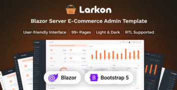 Larkon - Blazor Server Ecommerce Management Admin & Dashboard Template